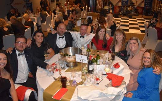 Advantage table at the Yorkshire Ball