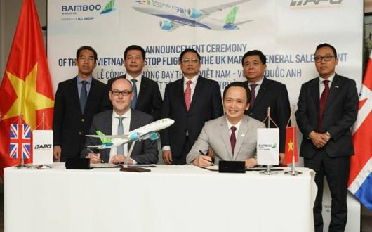 Bamboo Airways signed an agreement with APG UK in Edinburgh at the weekend