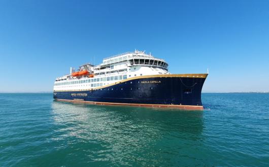 Havila Capella will begin sailing along the Norwegian coast on 1 December (Copyright Havila Kystruten AS)