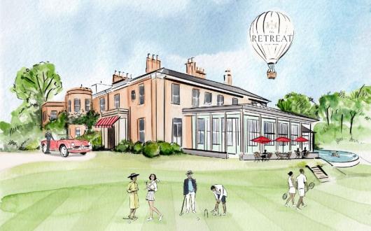 The Retreat Elcot Park is due to open in west Berkshire in spring 2022