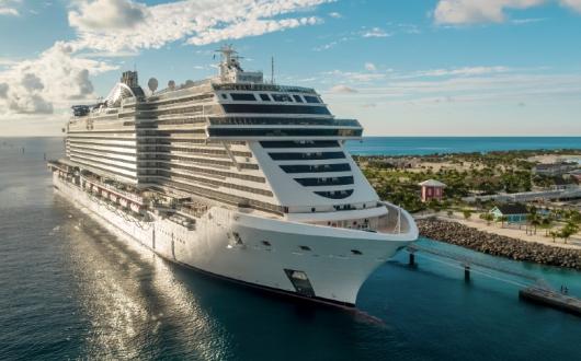 Seashore was christened at Ocean Cay (Credit: Conrad Schutt / MSC Cruises)