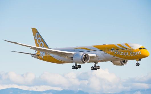 Scoot will use Boeing 787 Dreamliners on the new Gatwick-Bangkok-Singapore route