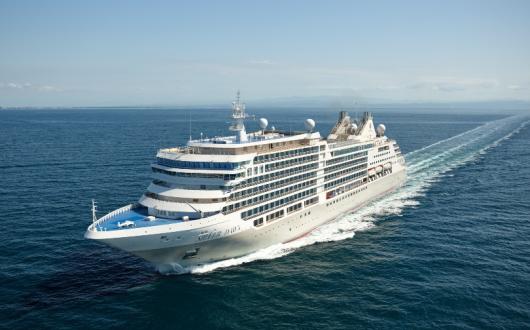 Silver Dawn can accommodate 596 guests in 298 ocean-view suites and has a crew-to-guest ratio of 1:1.45