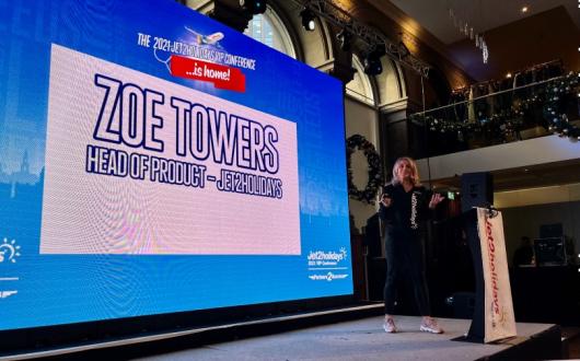 Jet2 head of product Zoe Towers introduced the new brochure concept