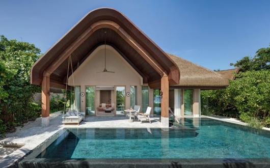 Joali Being in the Maldives features 68 beach and water villas