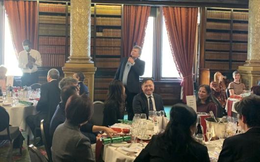 Chris Crampton handed out three awards