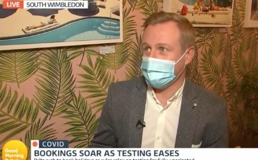 Mark Swords told Good Morning Britain consumers were now "more confident" to book holidays