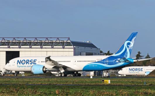 Norse Atlantic Airways' first Boeing 787-9