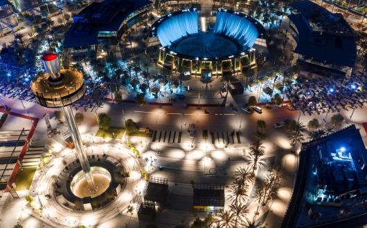 Aerial views of Expo Dubai