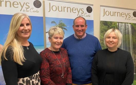 Avventura Travels chief executive, Richard Hadfield, and the team at Journeys a la Carte