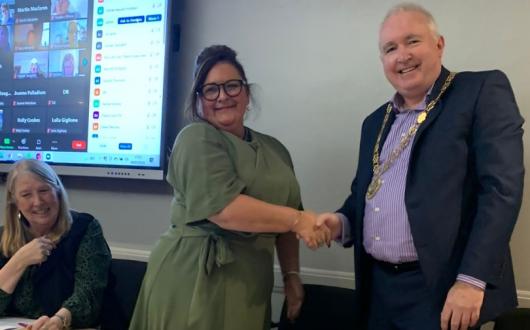 Mike Tibbert is confirmed in the role of president of the SPAA by outgoing president Joanne Dooey