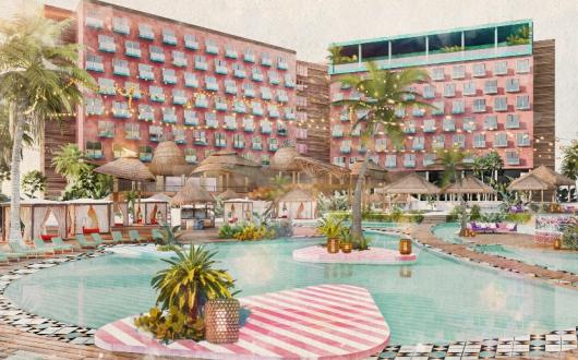 Artist's impression of Somewhere Else, due to open at Atlantis Paradise Island in 2024