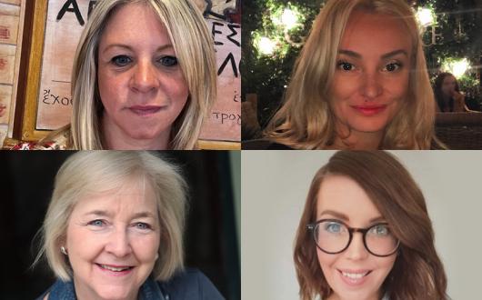 Clockwise from top: Fiona Wilkins, Hannah Ramrachia, Kit Williams and Nicola Bedford