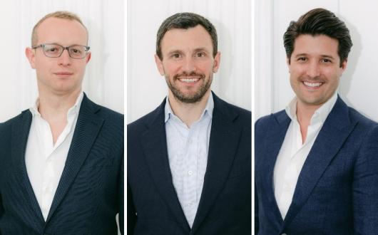 The Luminaire team: Ed Hicks, Adam Sebba and Nicholas Priest