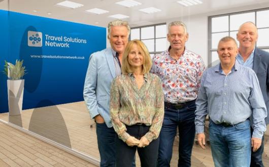 Carrick (centre) and Waggott (centre right) join TSN as non-executive directors and shareholders