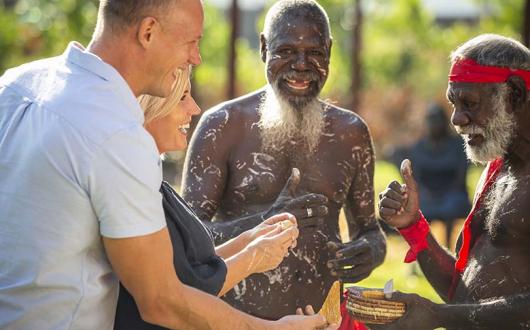 Aboriginal tour on the Tiwi Islands. Photo: Tourism Australia & James Fisher