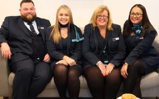 The ArrangeMy Escape team (L-R): Ryan Sowney, Bethany Brandwood, Judith Clarke and Jennifer Lynch