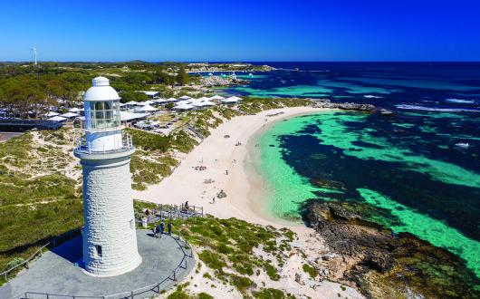 Rottnest and the Discovery glamping site (Tourism Australia) 