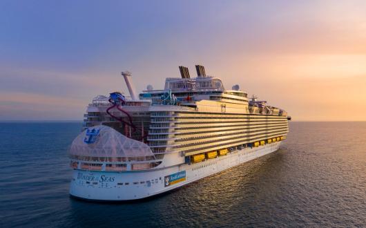The Wonder of the Seas set sail from the Port of Barcelona on Wednesday (4 May) for its inaugural European sailing 