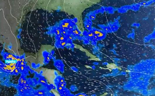 Hurricane Agatha is due to make landfall on Monday (Credit: Met Office / @metoffice / Twitter)