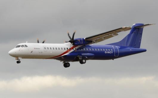 Eastern Airways operates the route using ATR72-600 aircraft