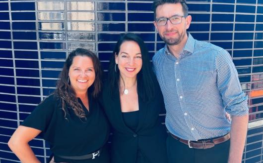 L-R: senior sales manager Claire Herbert; general manager Europe Maja Gedosev; and senior sales manager Maris Kuklis