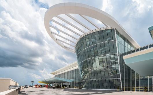 The approach to the new terminal at Orlando International (Credit: Orlando International airport)