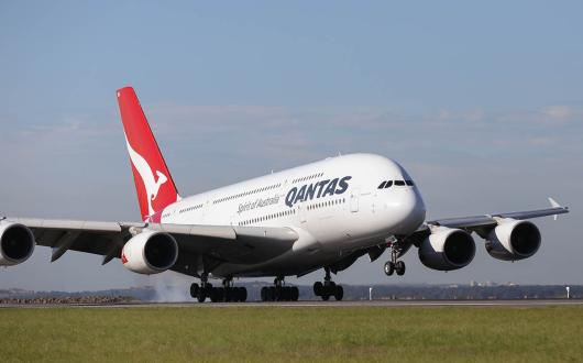 Qantas is having to reschedule a Sydney flight at Heathrow's request