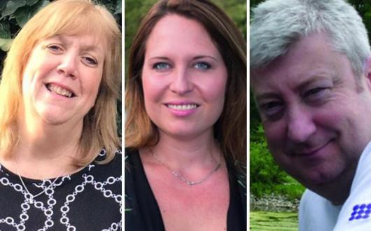 L-R: Sally O'Hara, Elisha Treserden and Paul Wells have joined Midcounties Co-op's homeworker board