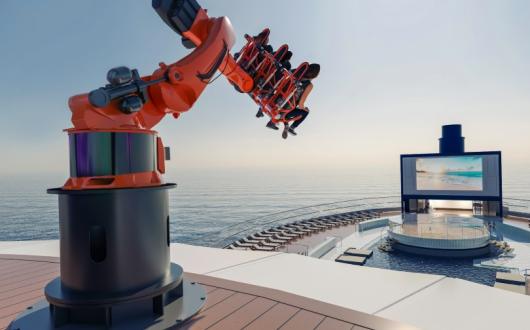 Robotron will be a headline feature of MSC Seascape when it debuts in December (Credit: MSC Cruises)