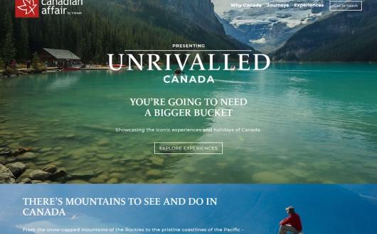 Canadian Affair will launch its Unrivalled Canada microsite next week