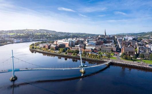 The Peace Bridge in Derry~Londonderry. Credit: Visit Derry / Chris Hill