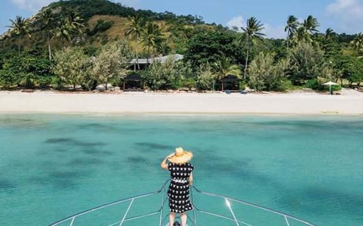 The House on Lizard Island is surrounded by the reef. Credit:Elise Hassey