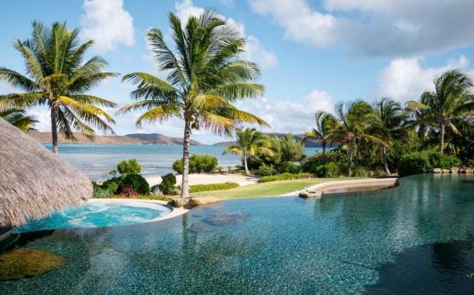 The Village is set on a clifftop in the far west of Moskito Island