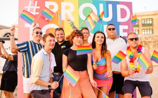 The Malta Pride fam trip group © Daniel Balzan
