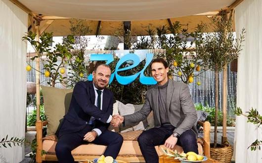Tennis supremo Rafael Nadal (right) announced the project with Gabriel Escarrer, chief executive of Melia Hotels International