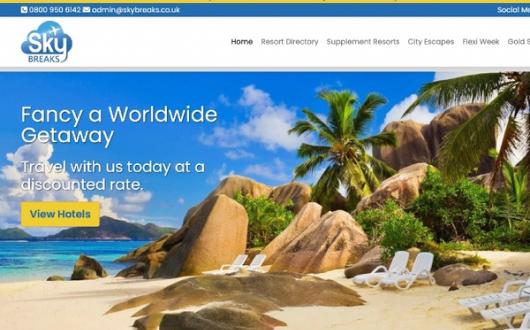 The Sky Breaks website