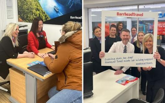 Nicki Tempest-Mitchell (left) and Jacqueline Dobson (picture frame, right) were among those to return to the shop floor