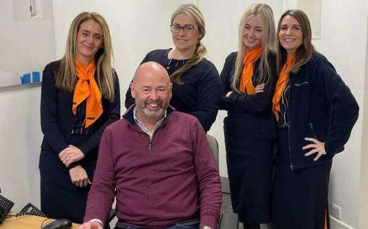 Hays North West managing director Don Bircham with the team at Hays NW's Huyton branch