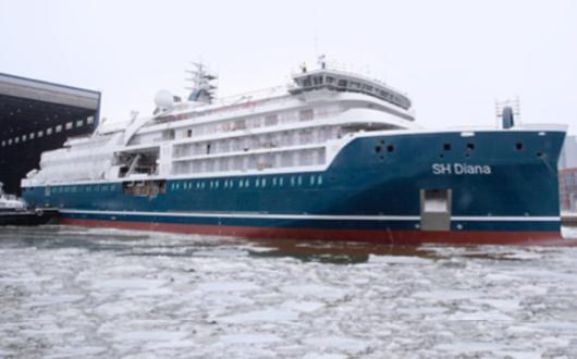 Swan Hellenic floats out Diana ahead of maiden season