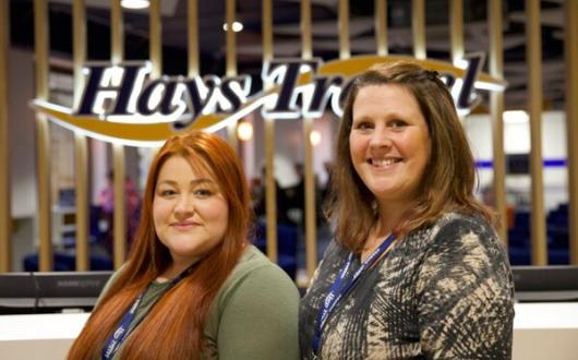 Victoria Johnson, left, with Cherie Richards