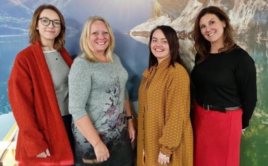 The Inghams agency sales team (L-R): Nikita Crane, Julie Franklin, Sasha Darling and Laura Harrison