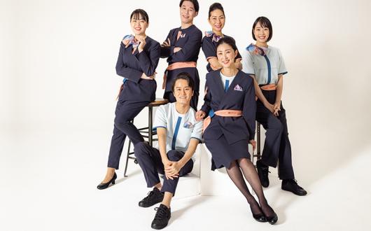  AirJapan uniforms are gender neutral to maximise flexibility