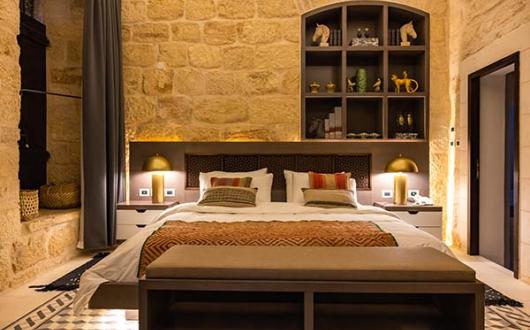 The six rooms at Kassa showcase unique pieces sourced from Chile and Palestine