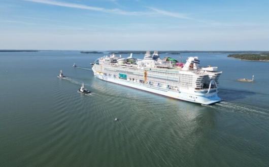 Royal's Icon of the Seas breaks cover for first sea trials