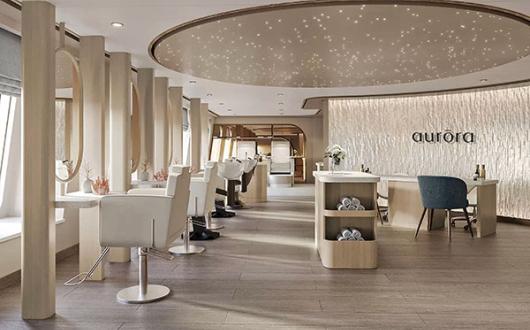 The Serenity Hair Salon in the new Aurora Spa