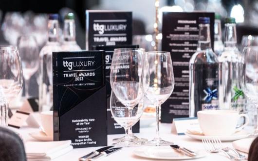 TTG Luxury Awards 2023 tables