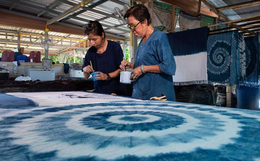 Tie-dye northern Thailand