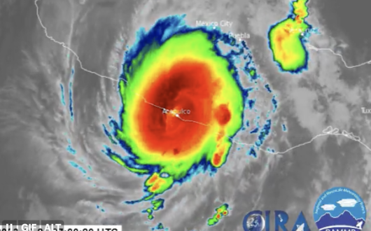 Hurricane Otis, Acapulco, oct23, Credit: Met Office Storms/ X