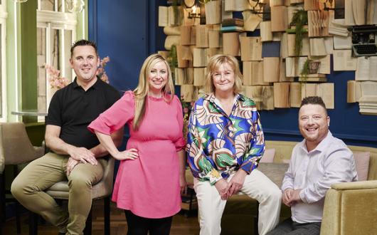 From left are Brilliant Travel’s Darby Gallacher, Rebecca Price, Linda Pyle and Dan Steabler